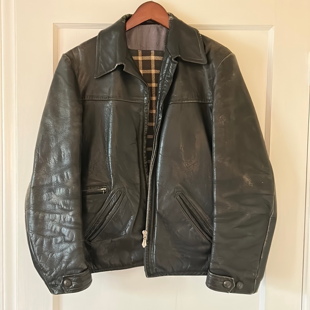 Worn Vintage Stockholm leather jacket